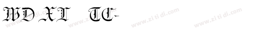 WD XL 滑油字 TC字体转换